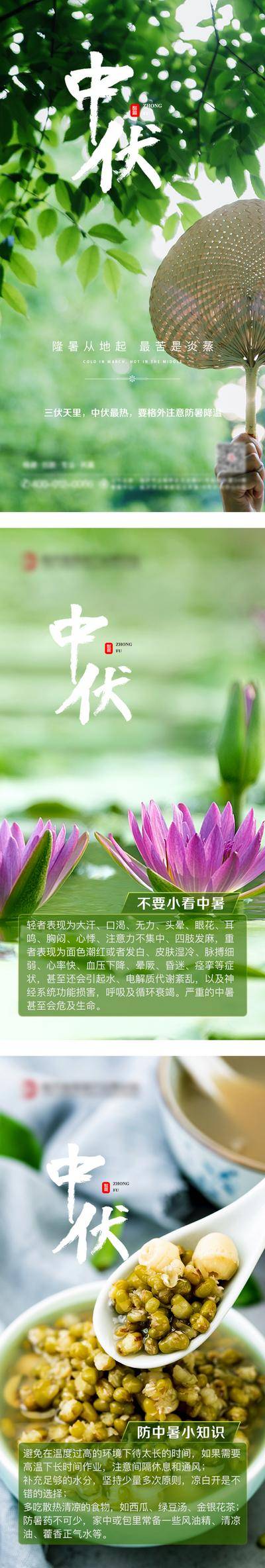 南门网 海报 三伏 中伏 清凉 中暑 防暑 知识 贴士