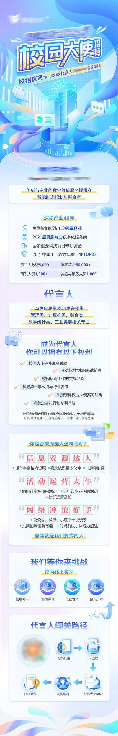 【南门网dcpsd.com】专题设计 长图 校招 招聘 招募 校园大使