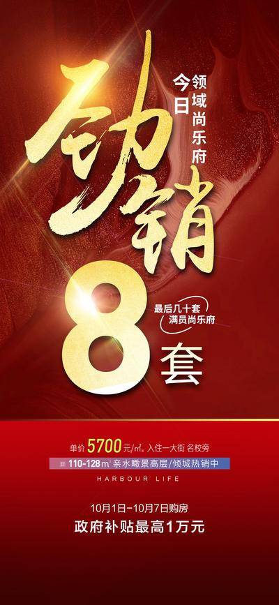 【南门网dcpsd.com】喜报 地产 海报 劲销 当日销售 传奇 见证 辉煌 红盘 最后几套 清盘 政府补贴 巅峰 山峰 喜庆 红色海报 劲销展架 战报