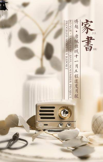 南门网 海报 地产 家书 工程进度 文艺