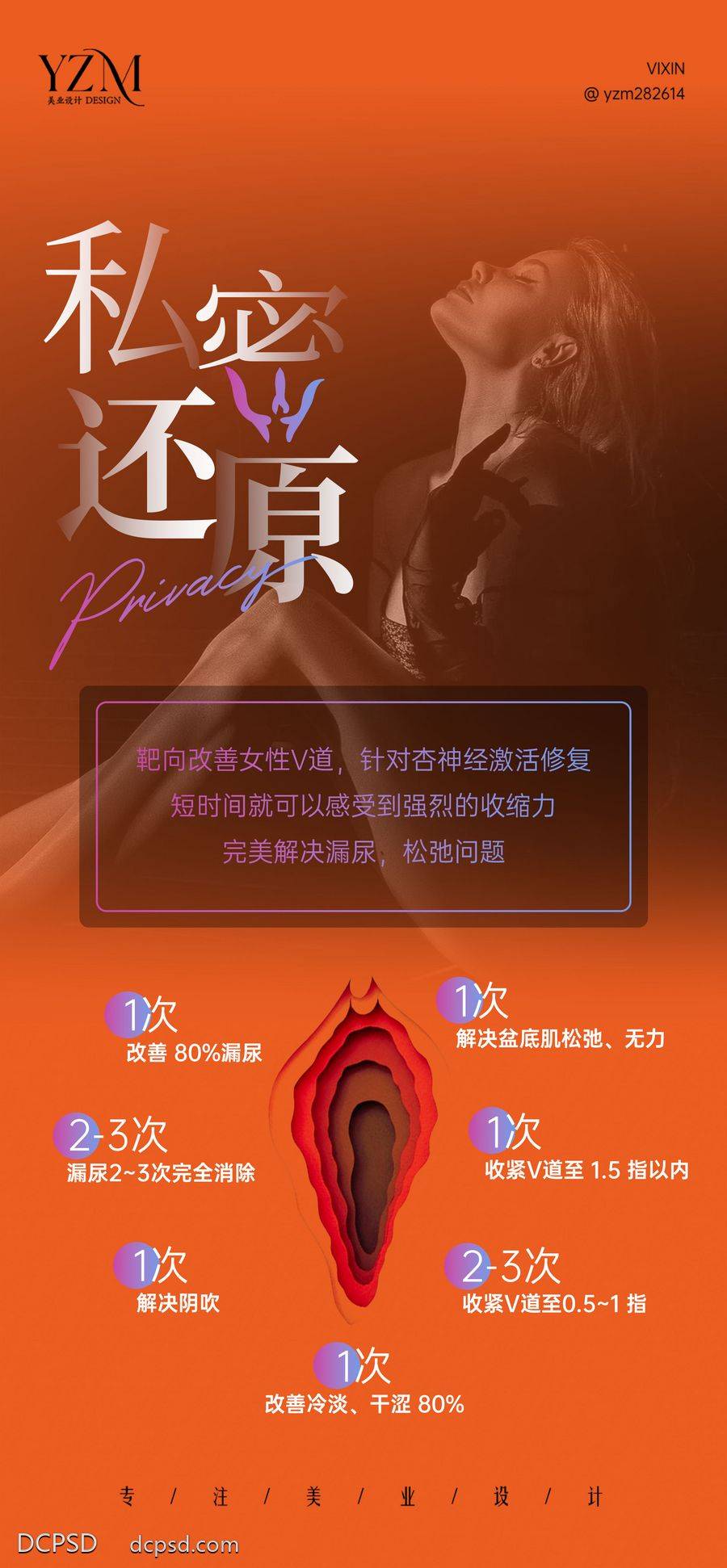 【南门网dcpsd.com】创意 私密 性感 女性 两性 科普 观念 普及 知识 健康 抗衰 紧致 女人 保养 高级感 简约 朦胧 氛围感 功效 还原