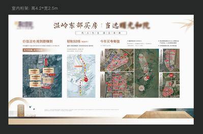 【南门网dcpsd.com】广告 海报 地产 桁架 背景板 价值点 房地产 卖点 新中式 价格洼地 轻轨 今年买