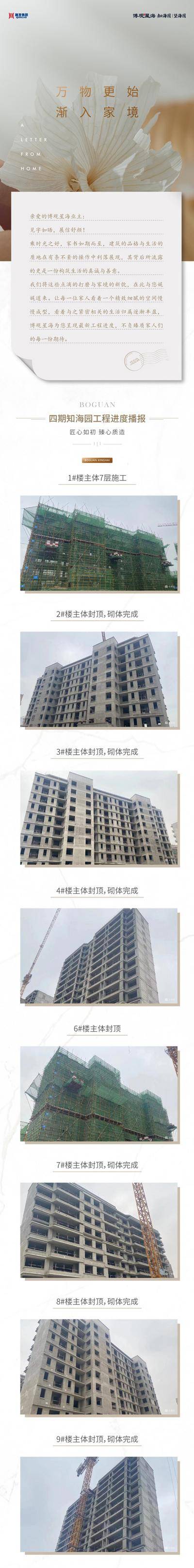 南门网 广告 海报 地产 家书 工程进度 工程播报 施工 刷屏 春天 长图 推文