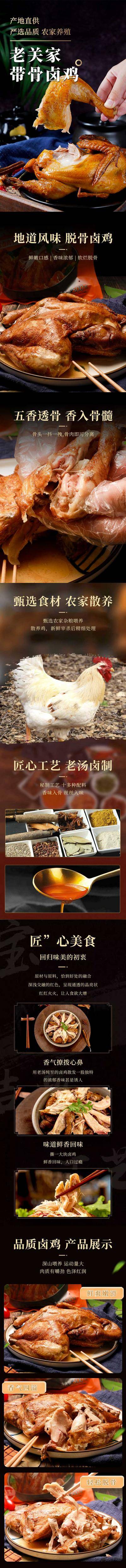南门网 广告 专题 长图 卤味 鸡 详情页 电商