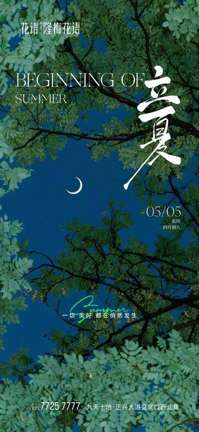 【南门网dcpsd.com】广告 海报 节气 立夏 夜晚 仲夏夜