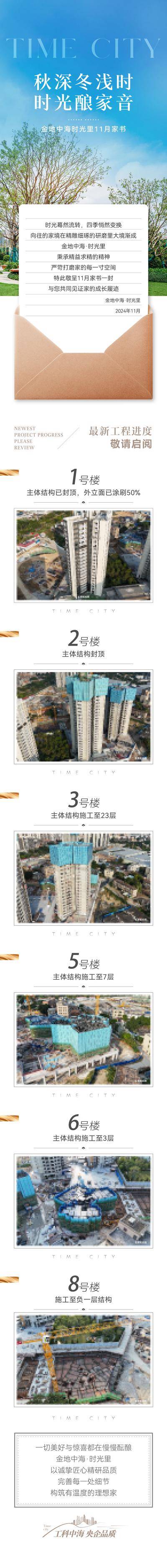 南门网 广告 地产 11月 家书 长图 工地进度 推文