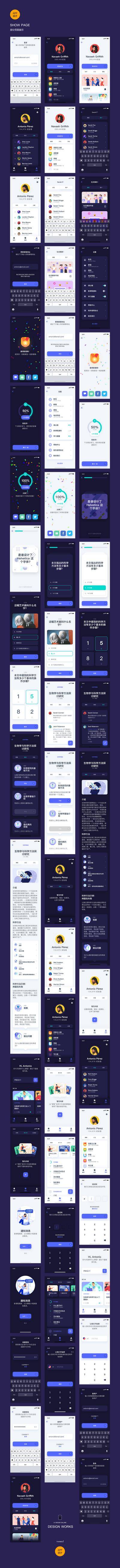 南门网 UI设计 界面设计 app 答题 作业 分享 同学 登录 得分 科目 学科