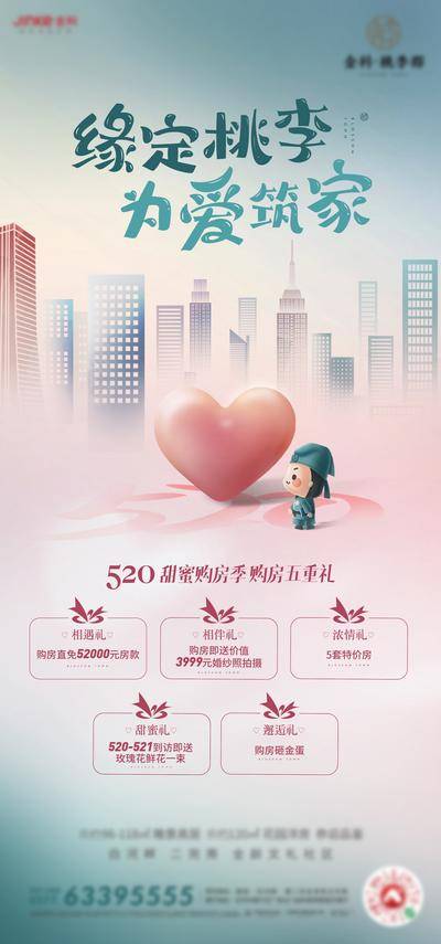 【南门网dcpsd.com】海报 房地产 公历节日 520 活动 五重礼