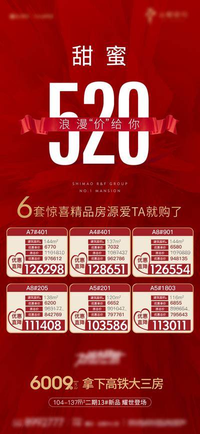 【南门网dcpsd.com】海报 房地产 公历节日 520 特价房 房源