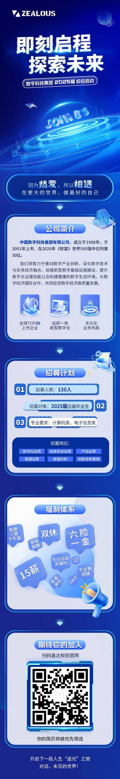 【南门网dcpsd.com】海报 长图 校园招聘 太空 科技