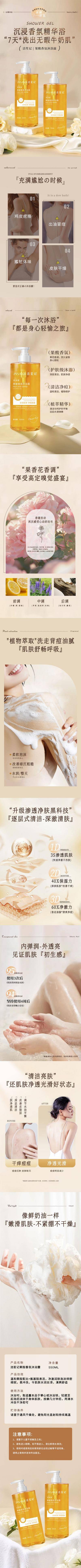 南门网 电商详情页 淘宝详情页 洗护 沐浴露 产品 介绍