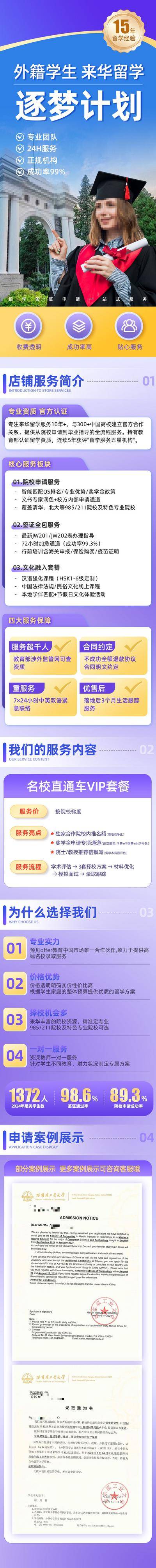 【南门网dcpsd.com】海报 长图 国际 留学 教育 服务