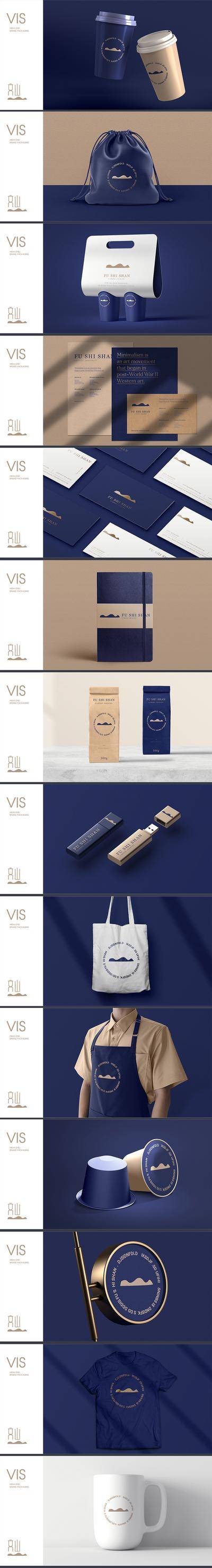 【南门网dcpsd.com】VI VIS 提案 品牌 包装袋 纸杯 围裙 信封 帆布袋 笔记本 水杯 侧招 简约