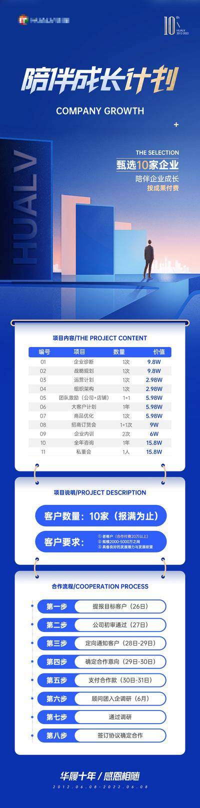 【南门网dcpsd.com】海报 长图 教育 咨询 培训 服务 课程 蓝色 商务 大气