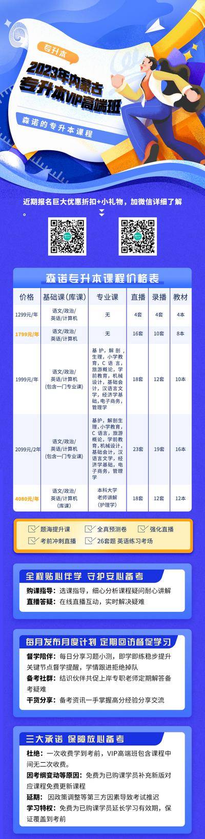 【南门网dcpsd.com】海报 培训 专升本 高级班 教育 机构 插画 奔跑的人 纸张