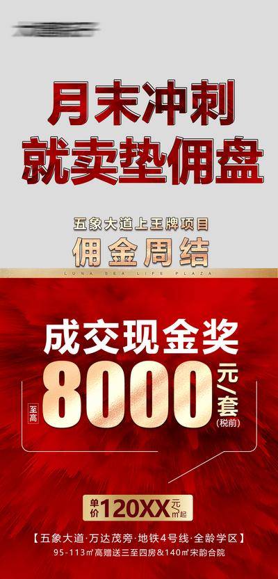 南门网 海报 地产 月末冲刺 现金奖 奖励 经纪人 佣金