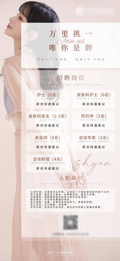 南门网 海报 医美 整形 美容 招聘 诚聘 招人 寻人 岗位 职位 薪资 待遇 人物