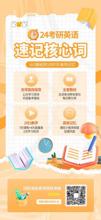 【南门网dcpsd.com】海报 创意 教育 培训 考研 英语 促销 宣传