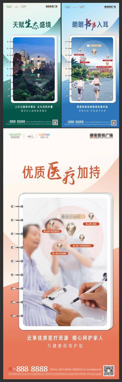 【南门网dcpsd.com】海报 房地产 住宅 周边 配套 教育 学区 医疗 医院 园林 公园 价值点 