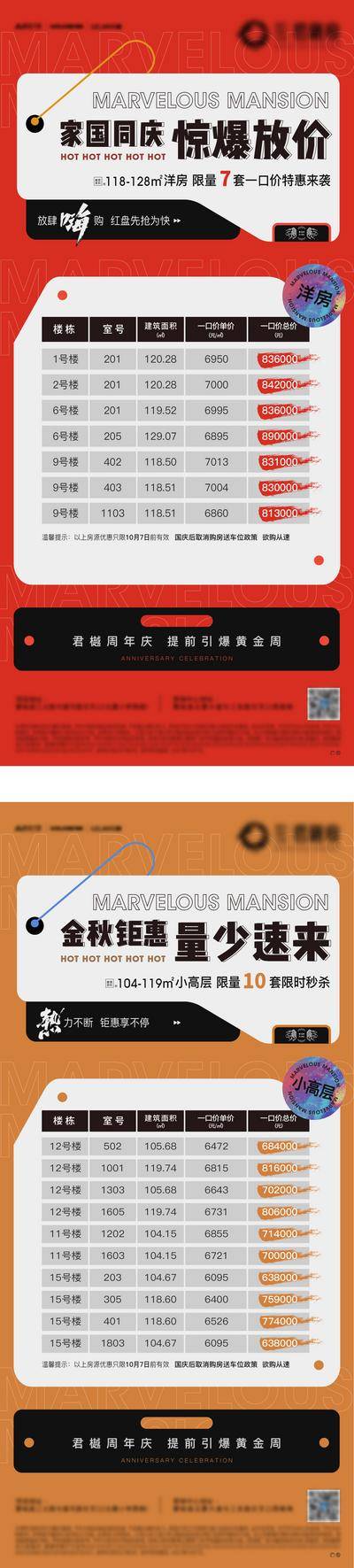 【南门网dcpsd.com】海报 地产 特价房 一口价 特惠  促销  创意 扁平化  系列