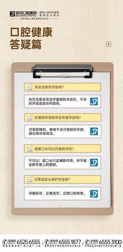 南门网 海报 医疗 口腔问答 健康 报告 创意