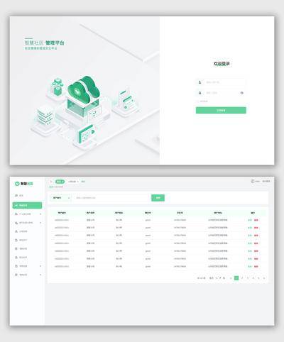 南门网 UI设计 界面设计 后台 管理系统 登陆页面 扁平风 排版