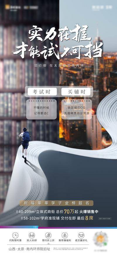 【南门网dcpsd.com】海报 房地产 高考 教育 书架 城市