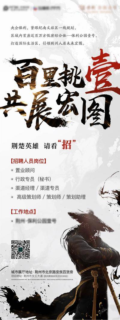 南门网 海报 房地产 招聘 招募 精英 武侠 江湖