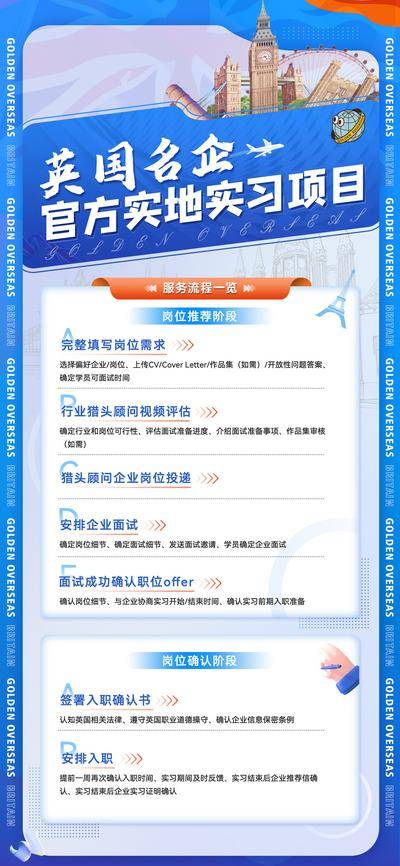 【南门网dcpsd.com】海报 英国实习 留学 教育 培训 招募