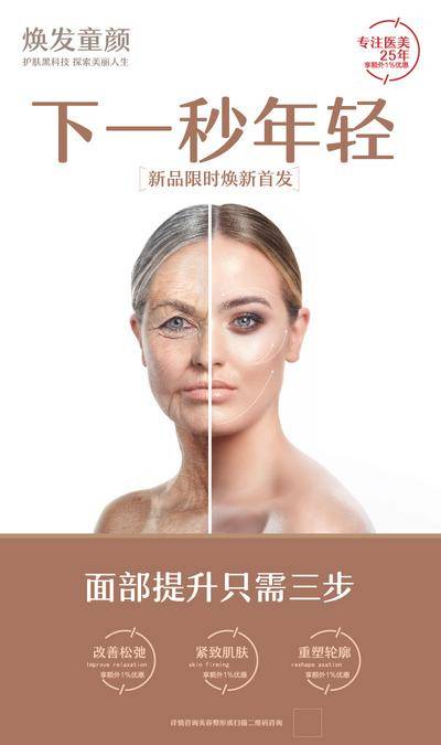 【南门网dcpsd.com】海报 医美 整形 美容 皮肤管理 抗衰老 对比