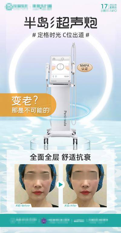 【南门网dcpsd.com】广告 海报 电商 超声炮 医美 案例 对比
