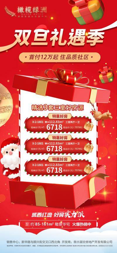 南门网 地产双旦特价房海报