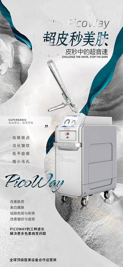【南门网dcpsd.com】海报 医美 机械 美肤 超皮秒 美容产品海报 超皮秒海报 排版 高级 仪器 科技仪器 美容业 仪器简介 科技感 科技海报 仪器介绍 主题海报 新品上市 创意海报 大医美 大气 蓝色科技 高科技 医美仪器 设计 美容整形 科技美肤 广告设计 海报设计 300DPI CDR