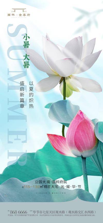 南门网 广告 海报 地产 大暑 小暑 荷花 莲花 荷叶 荷塘 阳光 24节气 互联网 微信 风景 鲜花