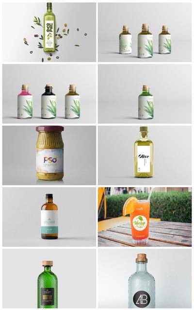 南门网 广告 海报 品质 包装 玻璃瓶 贴图 效果图 样机