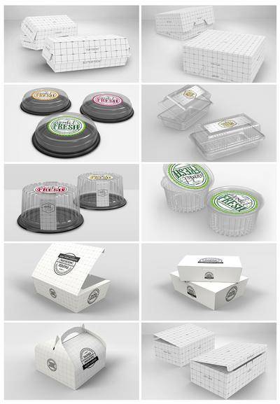南门网 广告 海报 美食 包装盒 餐饮 贴图 效果图 样机 打包盒
