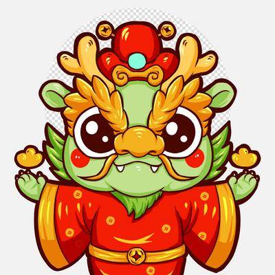 【南门网dcpsd.com】广告 海报 插画 龙年 2024 卡通