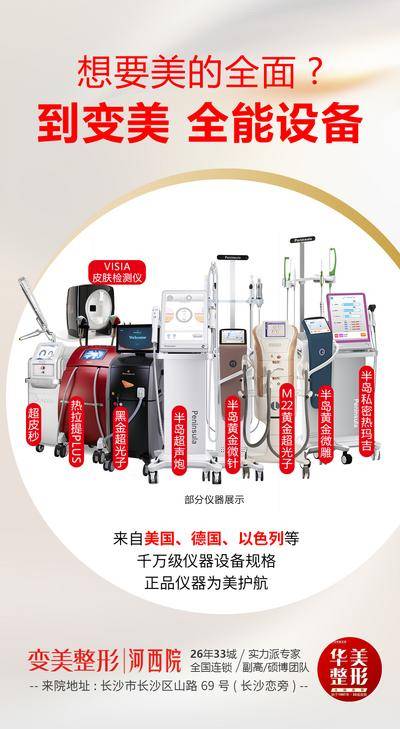 南门网 广告 海报 医美 仪器 品牌 设备 展示 正规 正品 变美 超声炮 超光子 m22 私密 外科 皮肤科 超皮秒
