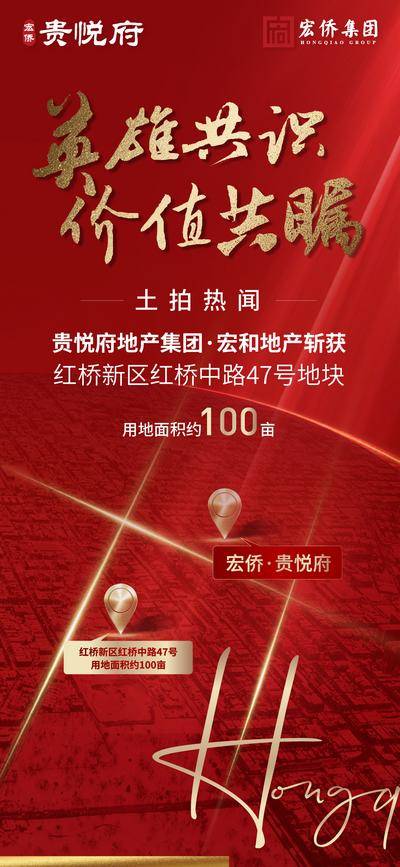 南门网 地产热销红色土拍单图