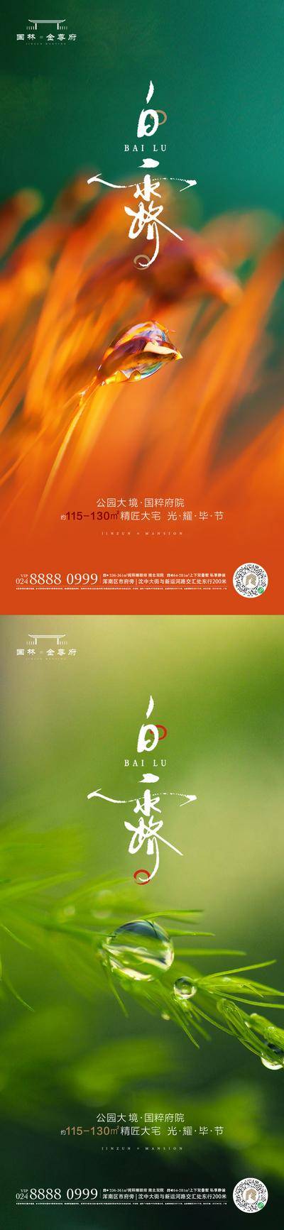 南门网 广告 地产 节气 白露 24节气 秋天 秋分 白鹭 微信