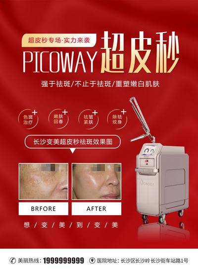 【南门网dcpsd.com】广告 海报 医美 仪器 质感 超皮秒 设备 专场 实力 纹身 治疗 嫩肤 效果 案例 对比 投影 除皱 电话 地址