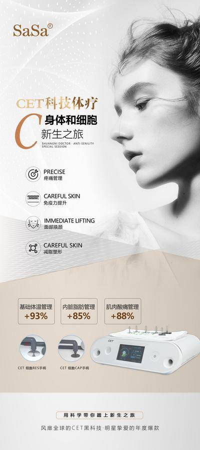 南门网 广告 医美 海报 仪器 展架 设备 美容 人物