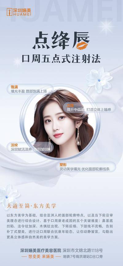 南门网 广告 海报 医美 人物 活动 嘴唇 点绛唇 整形
