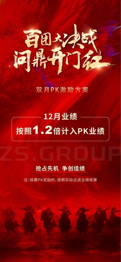 南门网 广告 海报 业绩 冲刺 年度 奖金 激励 决战 开门红
