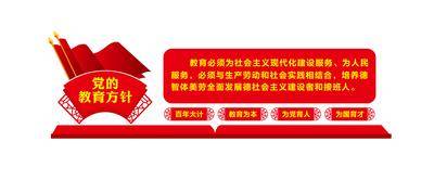 【南门网dcpsd.com】广告 展板 背景板 文化墙 背景墙 党建 党政 方针 社会主义建设 校园 教育
