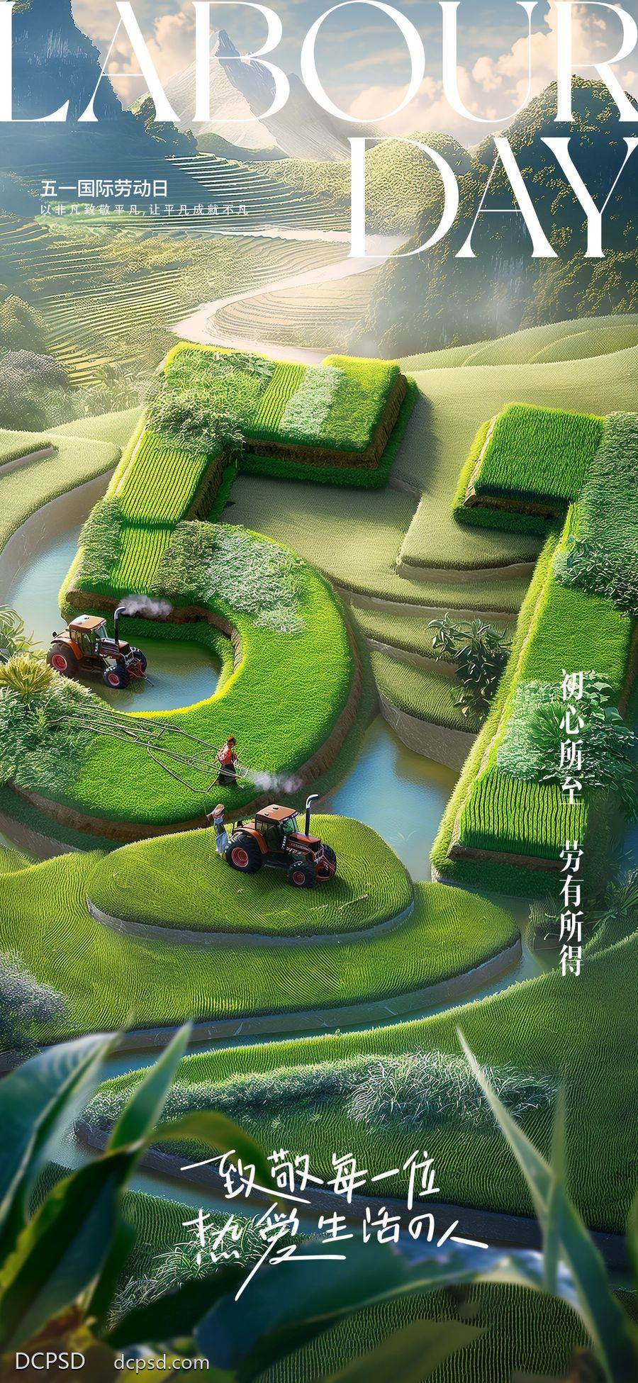 南门网 广告 海报 房地产 劳动节 节日 五一 公历节日 摄影 大气 简约 数字 合成 AI 创意