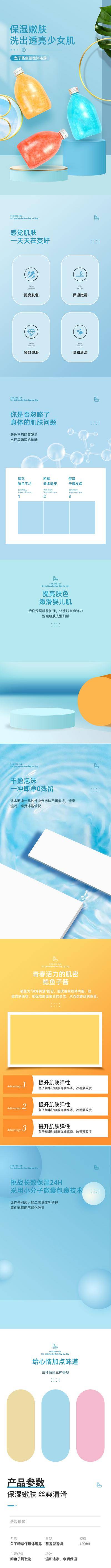 南门网 电商 长图 专题 详情页 沐浴露 电商详情页 居家 日用