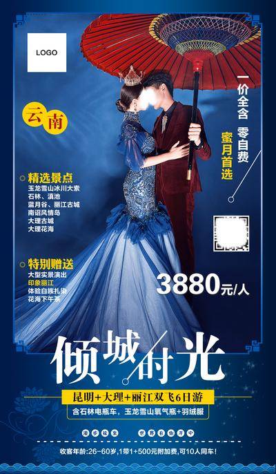 南门网 广告 海报 旅游 云南 旅行 西双版纳 大理 丽江 洱海 长图 专题 婚纱 摄影