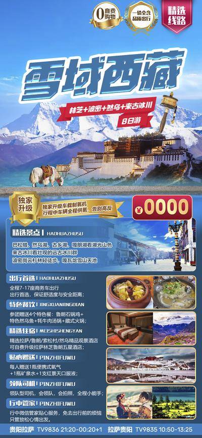 南门网 广告 海报 旅游 西藏 旅行 风景 雪山 布达拉宫 香格里拉 昆明 丽江 拉萨 墨脱 雪域