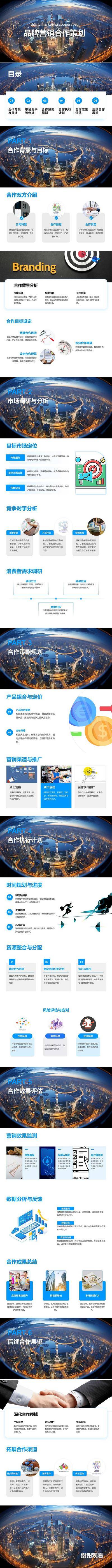 南门网 企业 商务 提案 PPT 品牌 营销 合作 策划